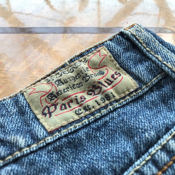 NFS - Paris Blues Denim Mini Skirt 💙 Super Cute size 9 - Picture 5 of 7